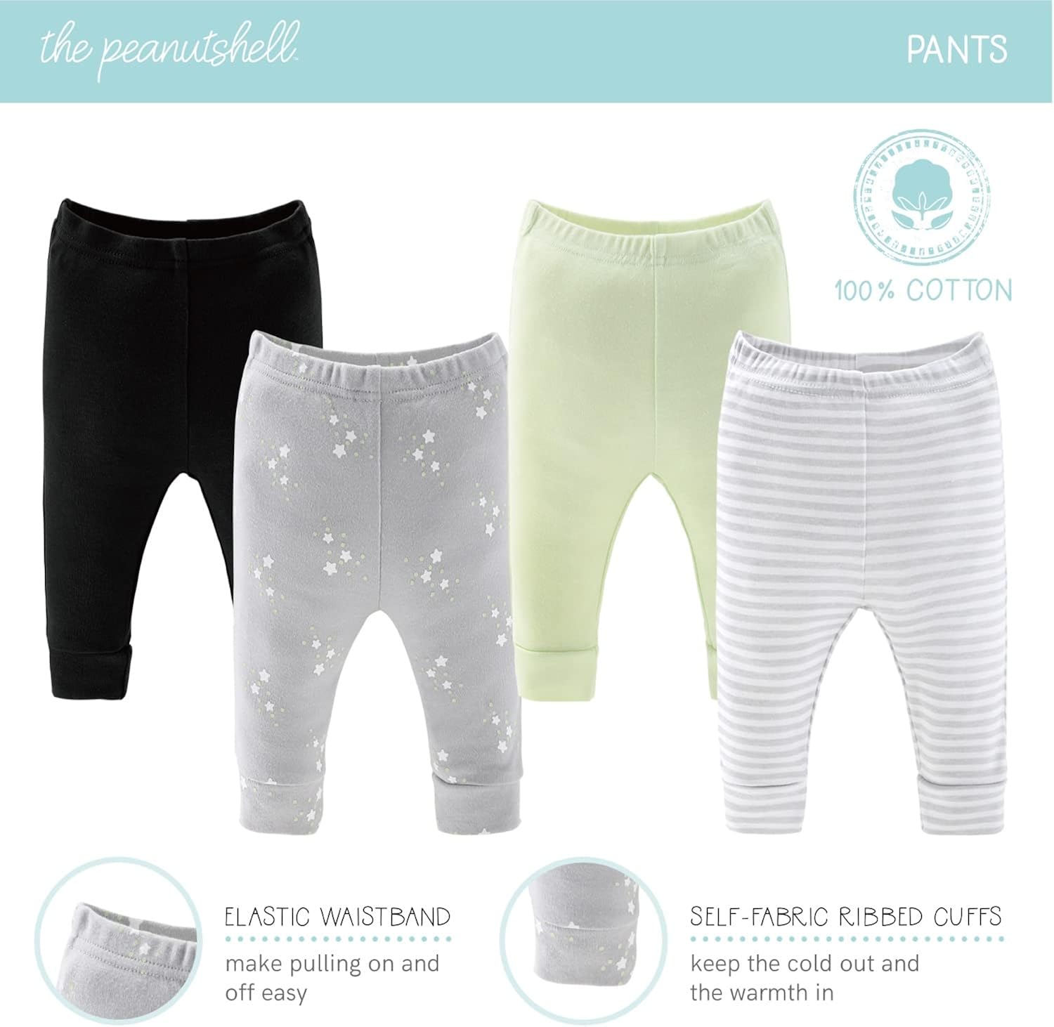 The Peanutshell Newborn Clothes & Accessories Set | 30 Piece Layette Gift Set | Fits Newborn to 3 Months | Elephant & Funny Sayings: Clothing, Shoes & Jewelry