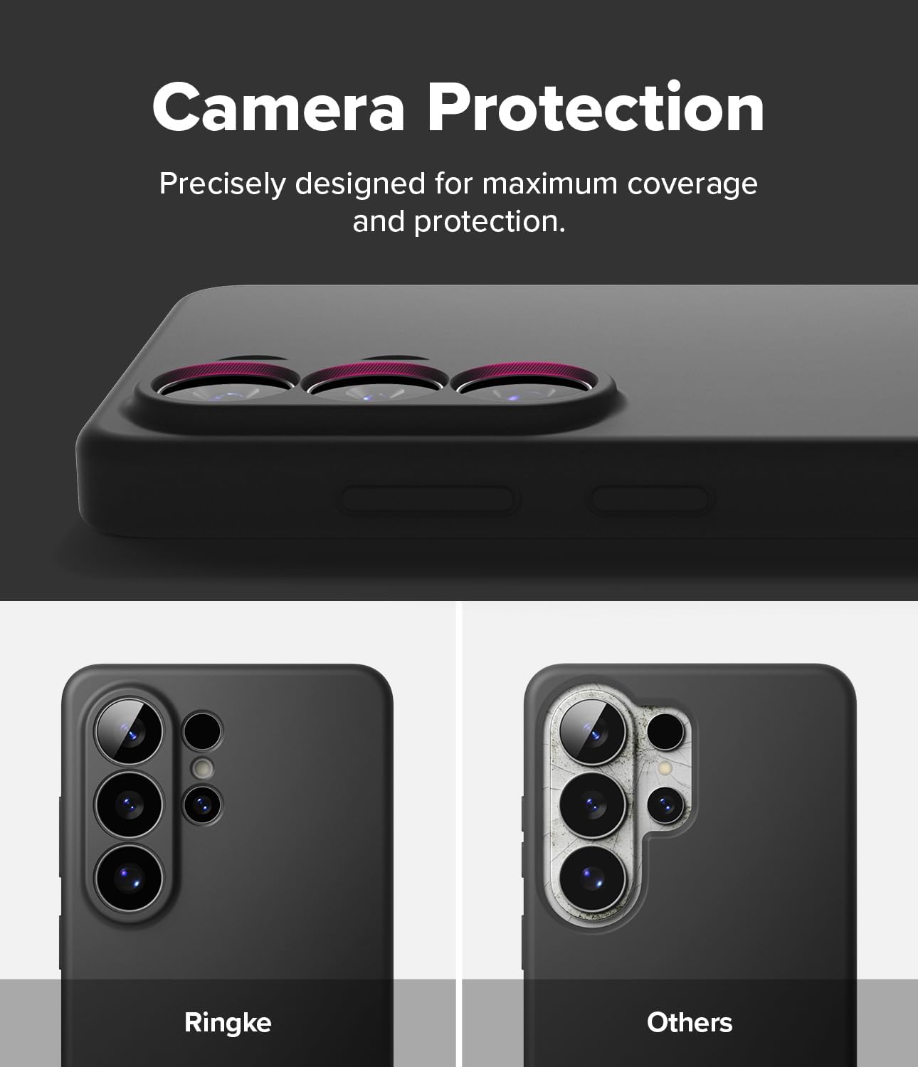 Ringke Silicone Magnetic for Samsung Galaxy S26 Ultra Case [Compatible with MagSafe] Feels Velvety Soft Lightweight Slim Cute Phone Cover - Black