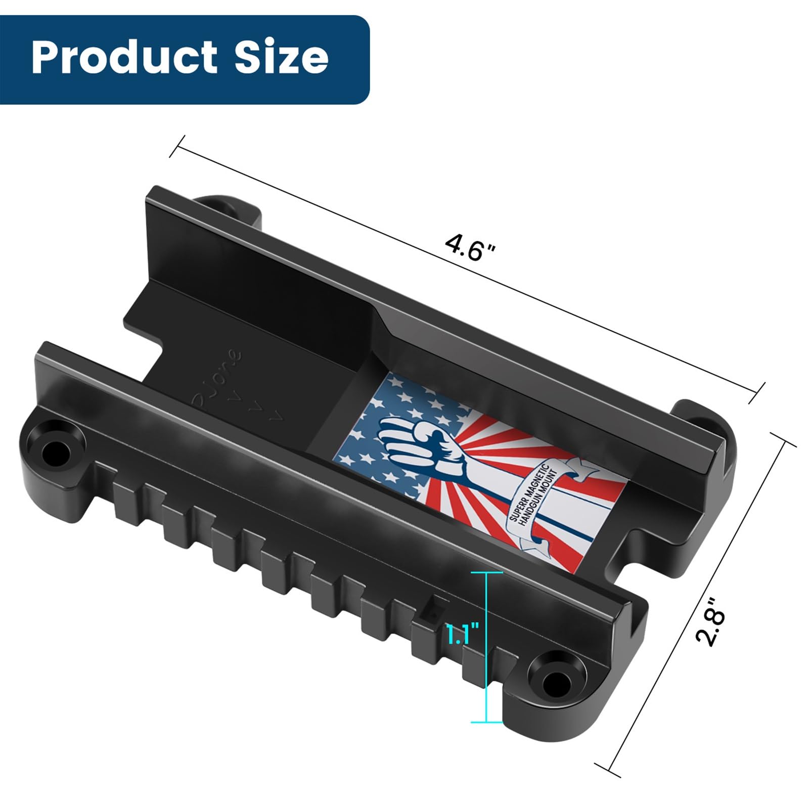 XFLHXY Fondina Magnetica Quickdraw per Pistola, per Veicoli e Casa - Supporto Magnetico per Pistola, Accessori per Pistola, Auto, Camion, Scrivanie, Casseforti, Pareti