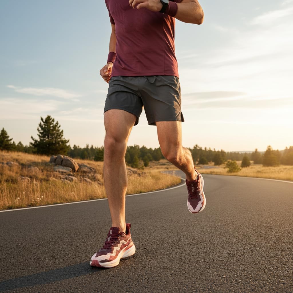 ONEMIX Men's Lightweight Running Shoes, Wide Toe Box Design, Breathable Walking Sneakers - Cushioned Non Slip Tennis Gym Training Workout Fashion Jogging Sport Shoes