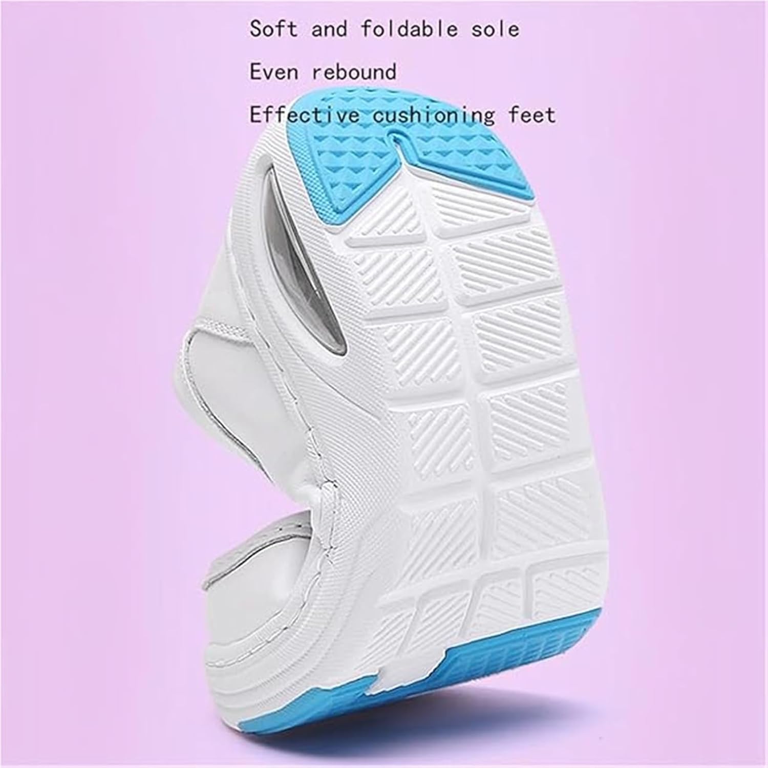Wygwlg Orthopedic Nurse Shoes for Women, Womens Summer Lightweight Hollow Out Breathable Soft Bottom Slip-On Nursing Shoes, Non-Slip, for Medical Workers, Doctors, Healthcare Work