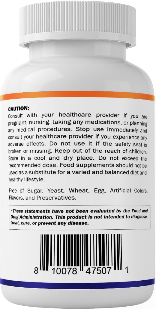 Vitamatic NAC Supplement N-Acetyl-L-Cysteine (NAC) with Milk Thistle 50:1 Extract - Supports Immune, Respiratory, Liver Health, 1200 mg per Serving, 120 Veg Capsules — Amazon image 9