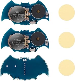 3pcs Cricket Noise Items, Bat Shape Cricket Noise Maker Prank Annoying Noise Machine with 16 Sounds Noise Beeping Maker Hidden Cricket Noise Stuff Generator for Home School Party (Blue)