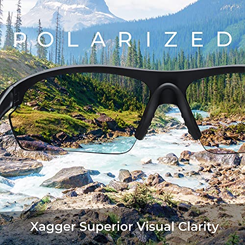Xagger Polarized Wrap Around Sport Sunglasses For Men Women Uv400 Lightweight Baseball Running Cycling Glasses #TOP1