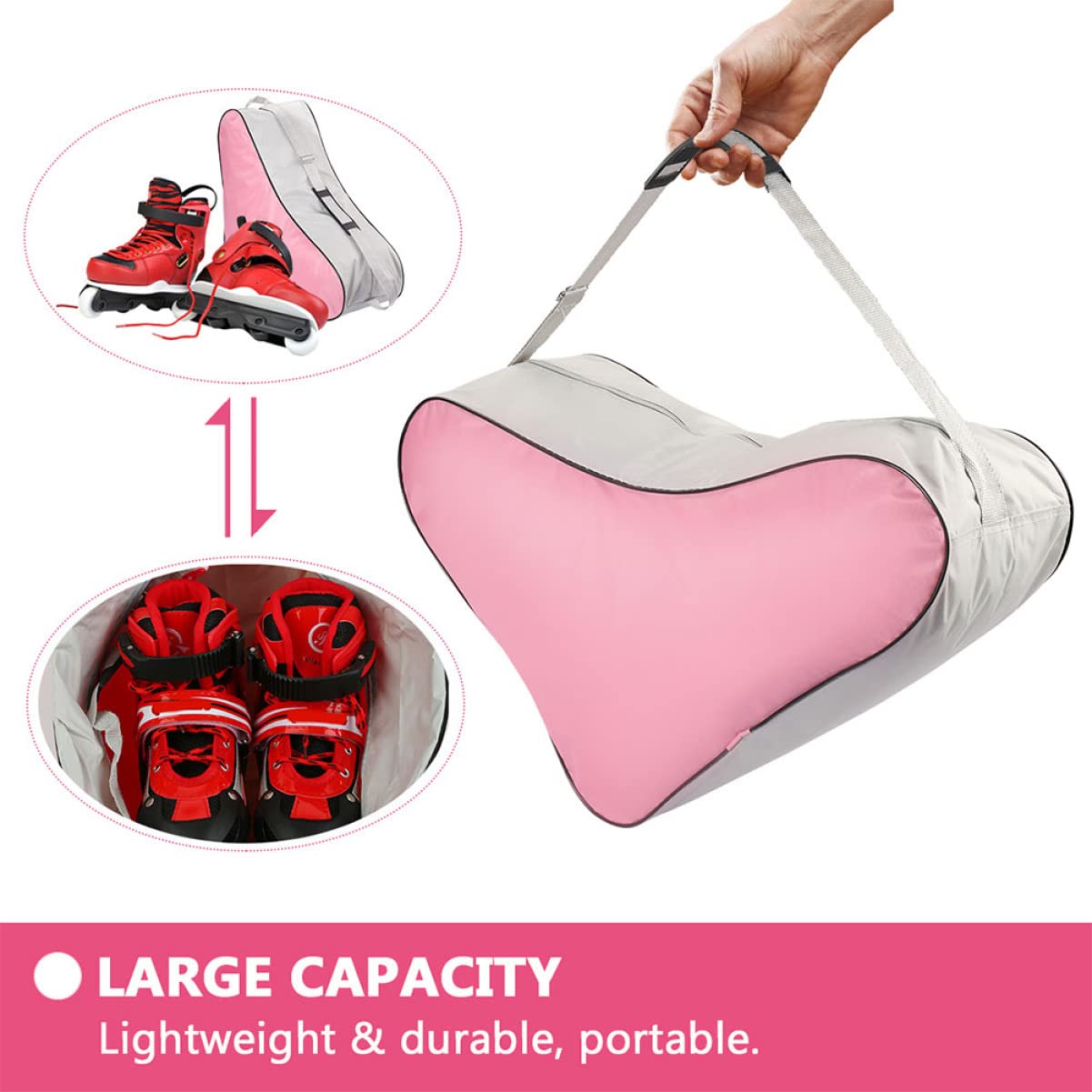 BESPORTBLE Ice Skates Bag Roller Skate Bag Storage Pouch Stylish and Durable Handbag