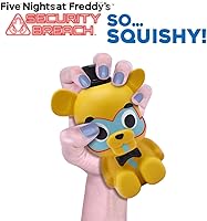 Vista 3 de Five Nights at Freddy's Security Breach Glamrock Freddy Mega SquishMe - Juguete de espuma con aroma a fresa de 6 ″