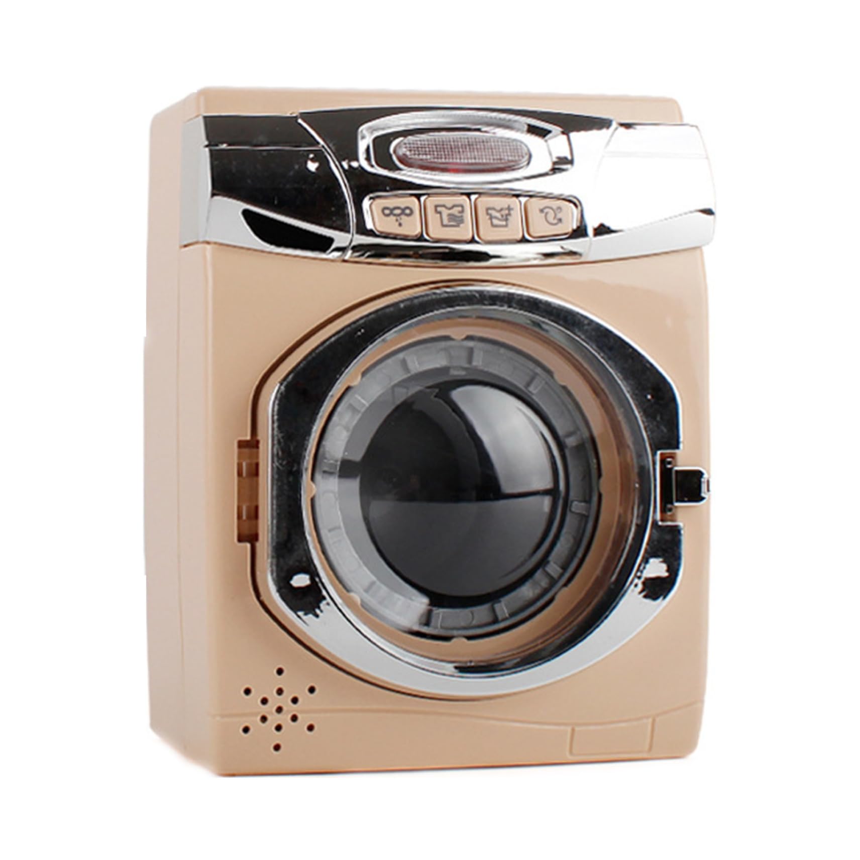 Nukinp Toy Washing Machine Simulation Washing Machine Toy 8x 4 x9 Mini Electric for Kids Realistic Dollhouse Accessory, No Battery