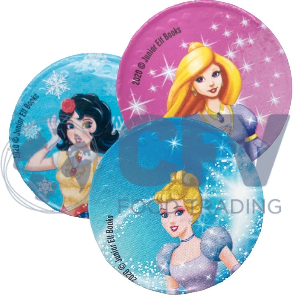 Monedas De Chocolate Con Leche Princesas 1 Kg 190 Piezas 40 Mm
