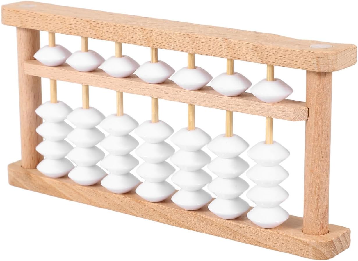 Toddmomy Wooden DIY Traditional School Abacus for Learning Arithmetic Educational Counting for Students Lightweight Mathematical Tool for Practice and Math Education