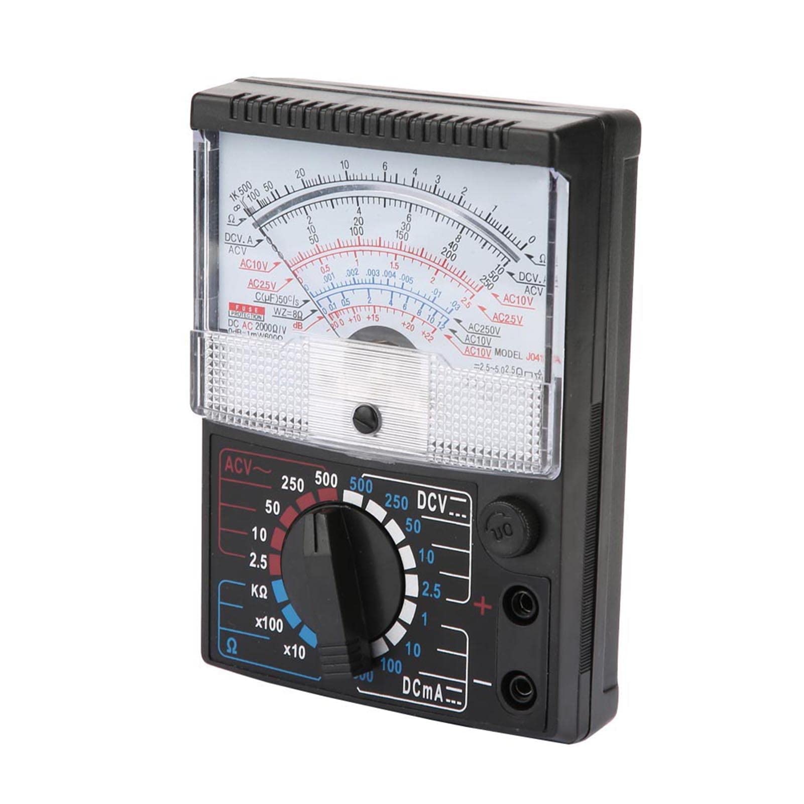 Multimeter Analogue,Analog Pointer Multimeter Multitester Ac Dc Voltage Resistance Testing Instrument, Black - Image 4