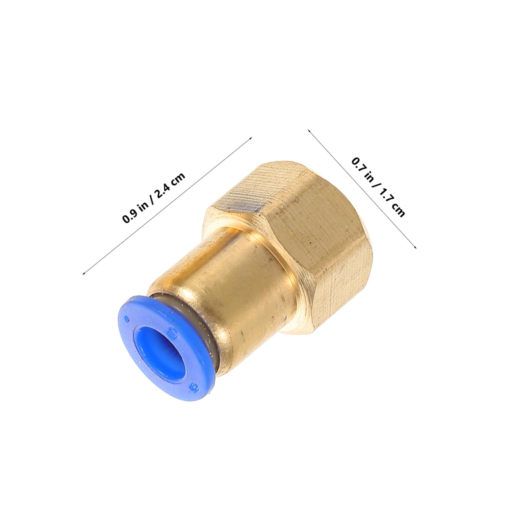 Cabilock 5pcs Air Quick Joint Fittings Copper Quick Connectors for Air Hoses Efficient and Secure Pneumatic Quick Release Hose Connectors