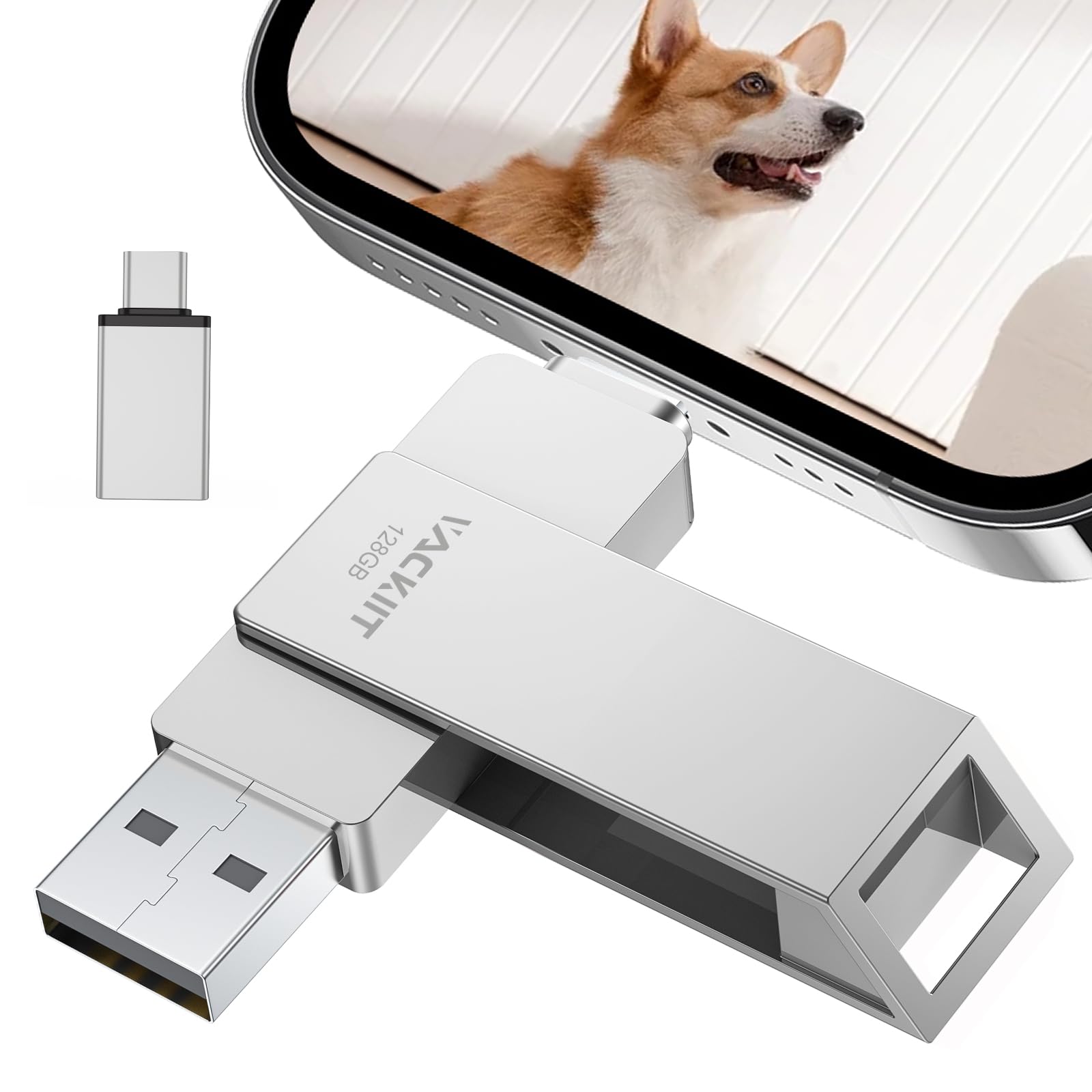 Amazon.co.jp: Vackiit 【MFi認証取得】iPhone用USBメモリー 512GB USB