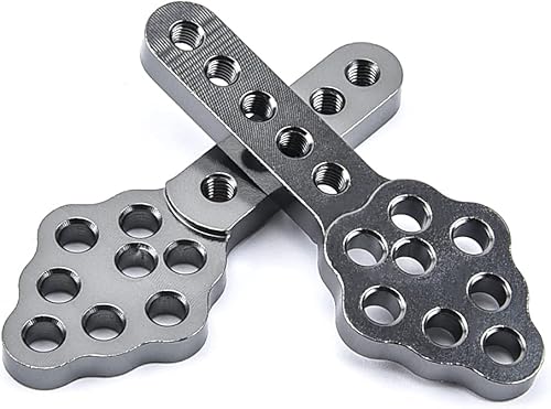 Miniatura 10 de CNC Metal RC Car Amortiguador Montaje Ajustar Altura Ángulo Soporte para Axial SCX10 90046 D90 D110 RC Crawler Car (azul)