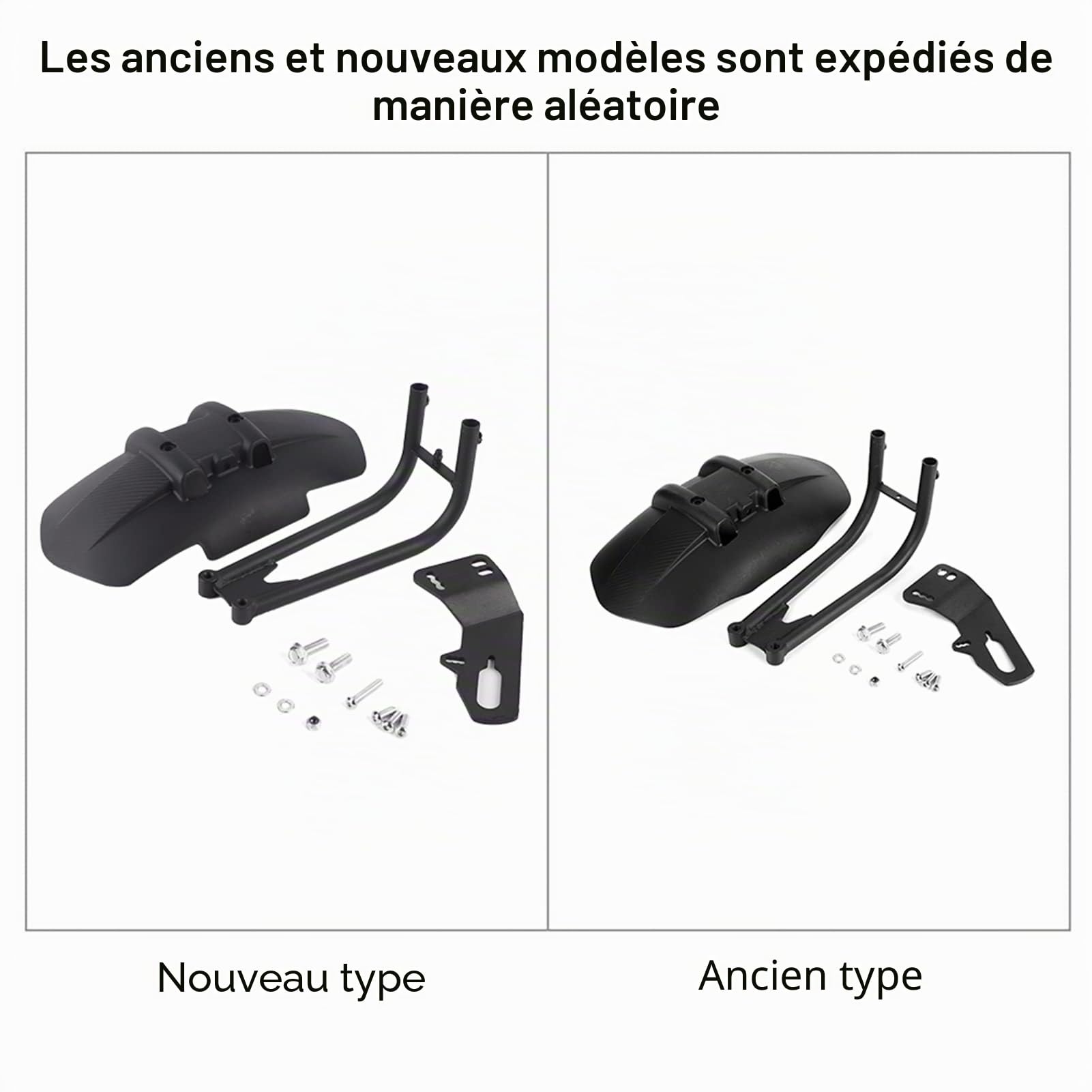 Aramox Protecteur de Garde-Boue de Garde-Boue de Roue de Garde-Boue arrière de Moto pour