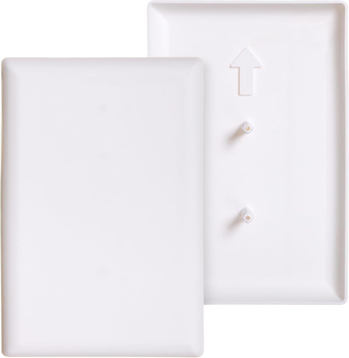 CoverPlug Paintable Outlet Plug Cover for Baby Safety -Electrical Wall Plate Socket Guard Protector- Baby Proof Outlet Covers (2 Pack) | Outlet Plug Covers - Paintable Wall Plate Design - Covers Unused Outlets - Helps Protect Curious Little Hands
