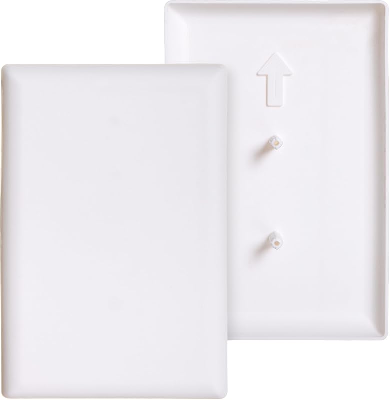 CoverPlug Paintable Outlet Plug Cover for Baby Safety -Electrical Wall Plate Socket Guard Protector- Baby Proof Outlet Covers (2 Pack) | Outlet Plug Covers - Paintable Wall Plate Design - Covers Unused Outlets - Helps Protect Curious Little Hands