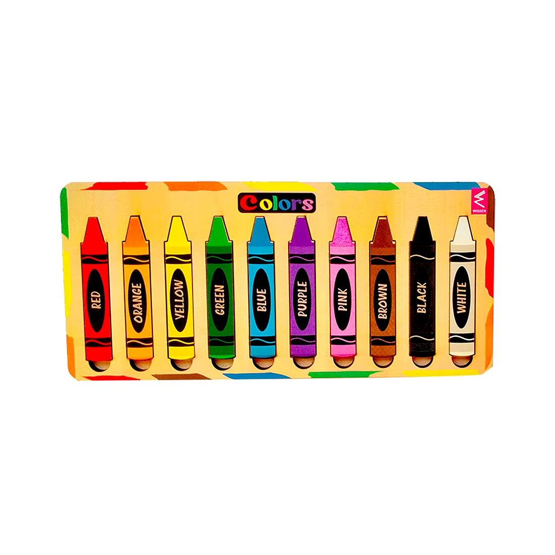 WISSEN Colours and Crayons Matching Puzzle Game for Kids,Colourful Pictures (B09BZ48F2N) Amazon Price History, Amazon Price Tracker