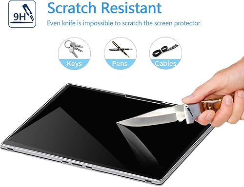 Miniatura 2 de Megoo Protector de pantalla para Surface Book 3 de 15 pulgadas, vidrio templado, transparente HD, dureza 9H, también para Microsoft Surface Book 2
