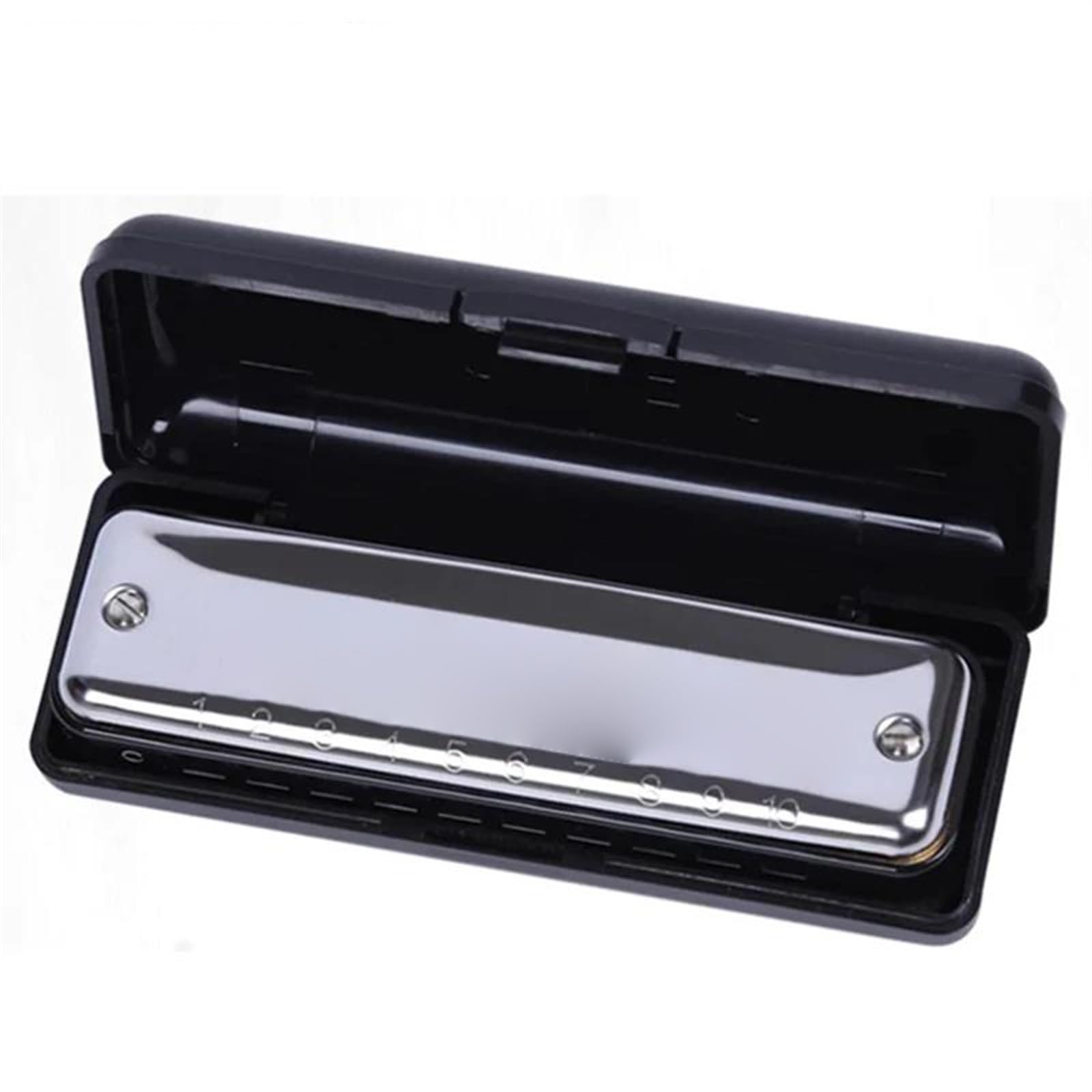 10 Fori Armonica Sliver C/D/E/F/A/G/E Diatonico Pop Folk Organetto A Bocca Professiona Strumento Musicale armonica a bocca professionale (Color : Key of Gb)