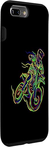 Vista 30 de iPhone 12 mini Motocross Line Art Hand Freehand Line Drawing Case