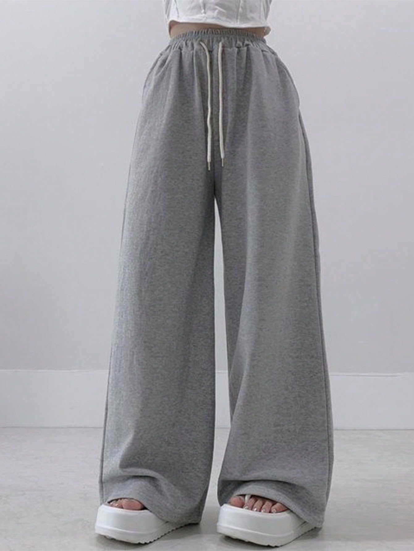 dockstreet Women's/Unisex ONESOPEN Bottom Drawstring Pure Cotton Stretchable Baggy Jogger Pants-picture-16
