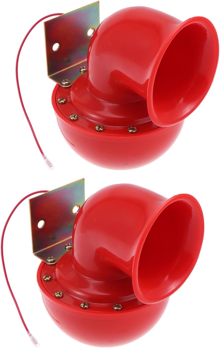 BETOOKY Loud Electric Bull Horns 2pcs for Cars and Motorcycles – Universal Vehicle Replacement Horn Assembly for Safety Alerts and Alarm Needs
