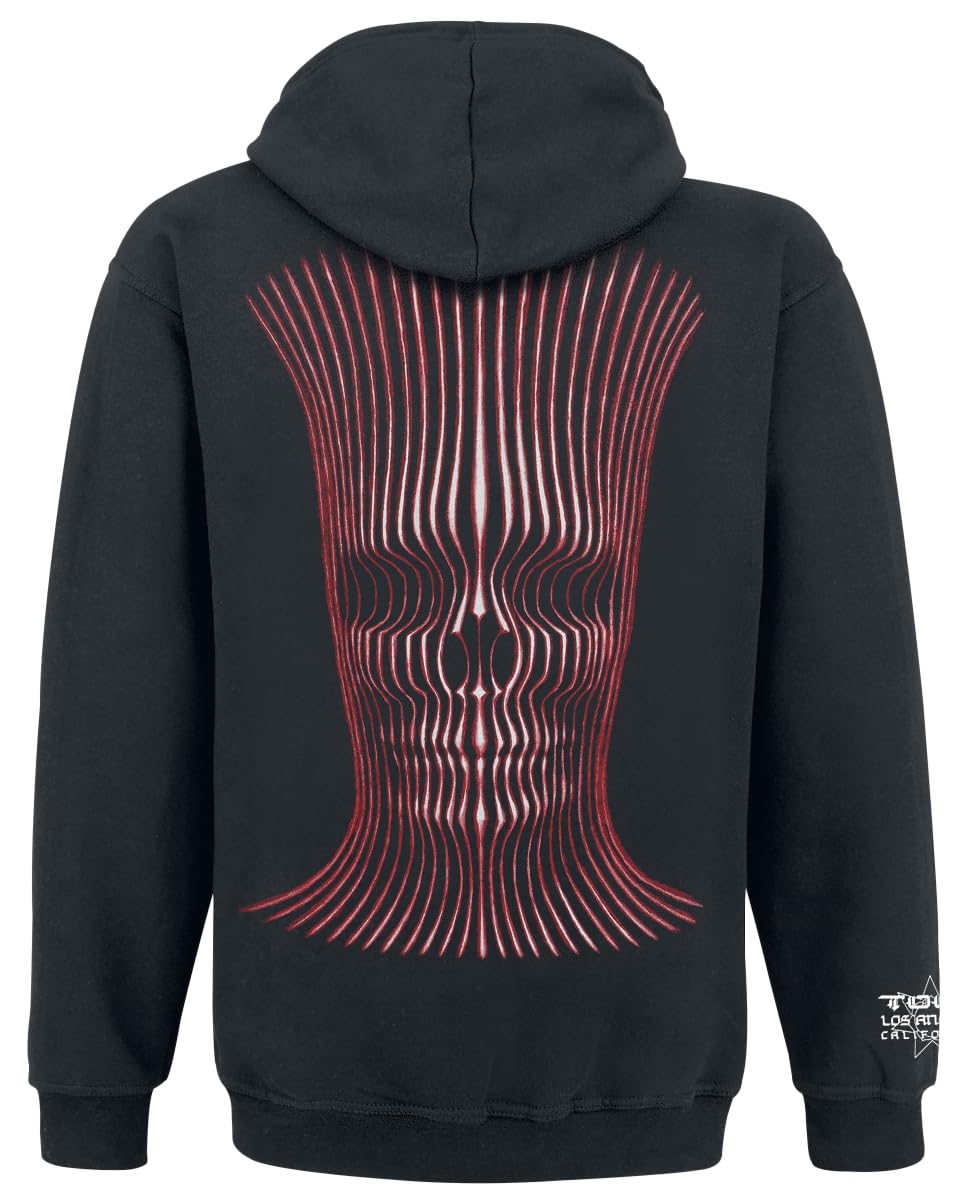 Tool Grid Skull Männer Kapuzenjacke schwarz Band-Merch, Bands