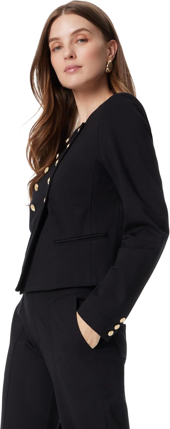 Sam Edelman Womens Fiona Double Breasted Collarless Blazer Standard - Image 3