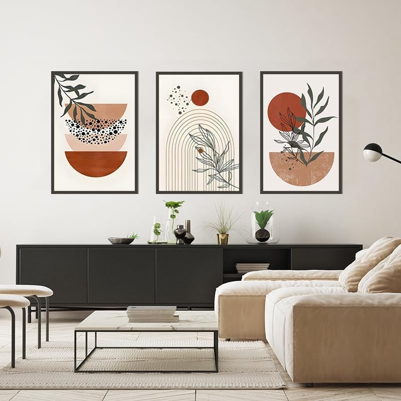 QPLGTU Geometric Abstract Poster Set, Plant Art Decoration Pictures - Image 4