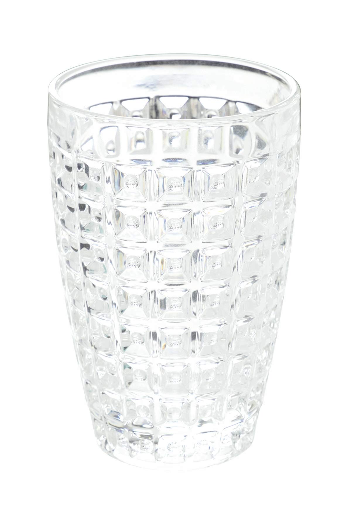 Villa d'Este Home Tivoli - Zestaw 6 szklanek szklanych - Geometria Line - Pojemność 380 ml