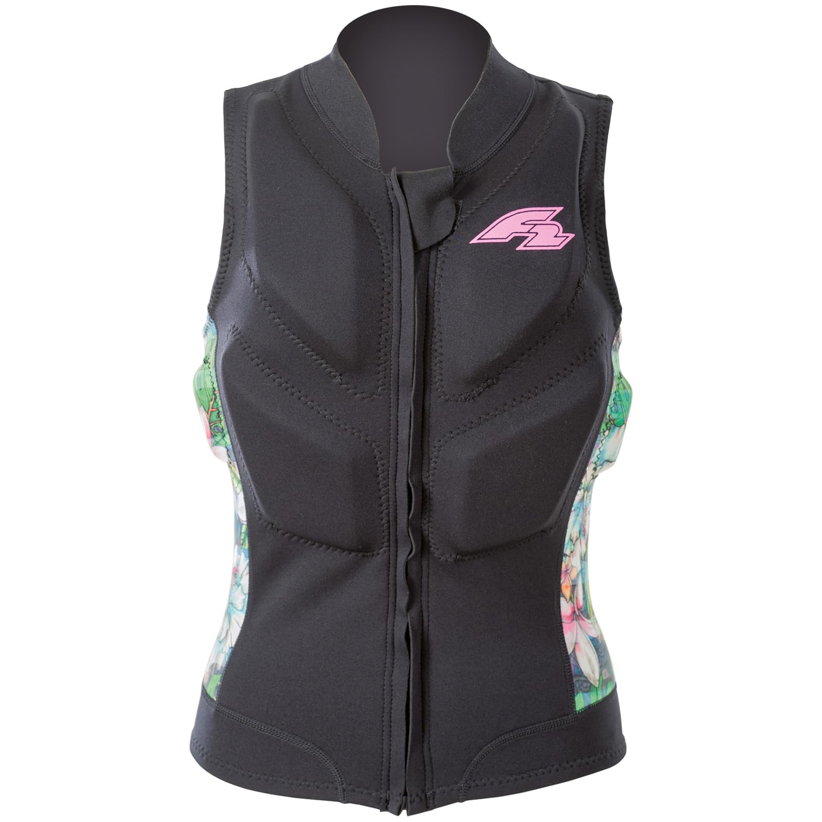 F2 Damen Prallschutz Weste Kite & Surf Weste S-XL Größe wählbar Schwarz