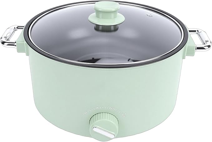 Olla Eléctrica ZJchao 800W 3L con Vaporera Antiadherente miniatura 6