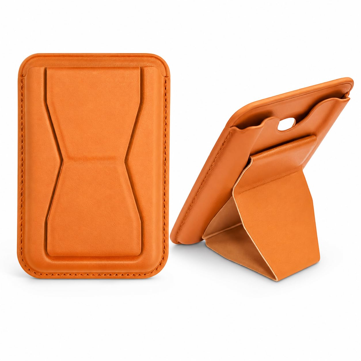 piercing Trifold Wallets for Men, Slim Wallet, Orange Slim Foldable PU Leather Wallet-image-21