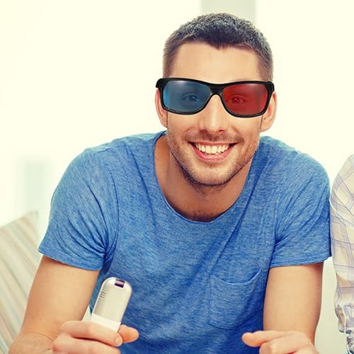 Miniatura 9 de Mobestech Proyector 3D rojo- azul 3, 20 unidades de 3 marcos, gafas de estilo 3D para juegos de películas 3D, lentes de visualización 3D,