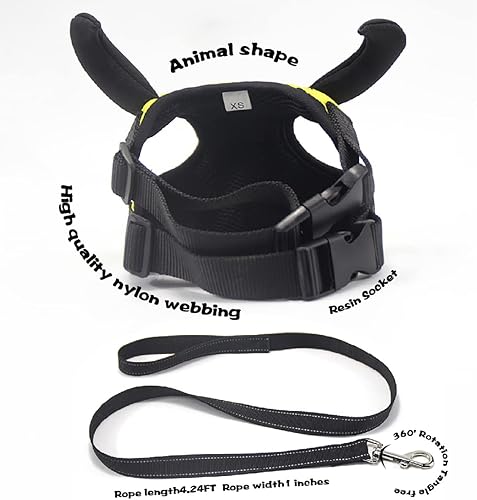 Miniatura 3 de Arnés para perro con correa ajustable sin tirones arnés para perro pequeño cerca de la piel cómodo sin asfixia adecuado para perros pequeños y