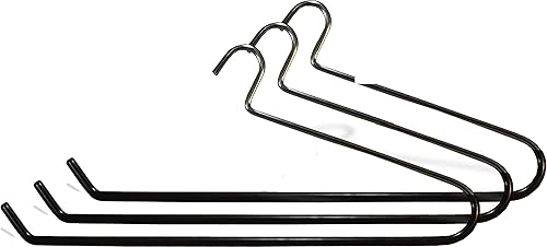 Miniatura 2 de Colgador de edredón cromado de gran tamaño con revestimiento de vinilo antideslizante negro en 22 pulgadas de largo x 38 pulgadas de grosor, caja de