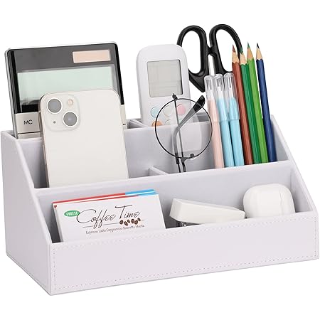 Bambus Schreibtisch Organizer - 5-Fach Stiftehalter Für Büro & Home Office