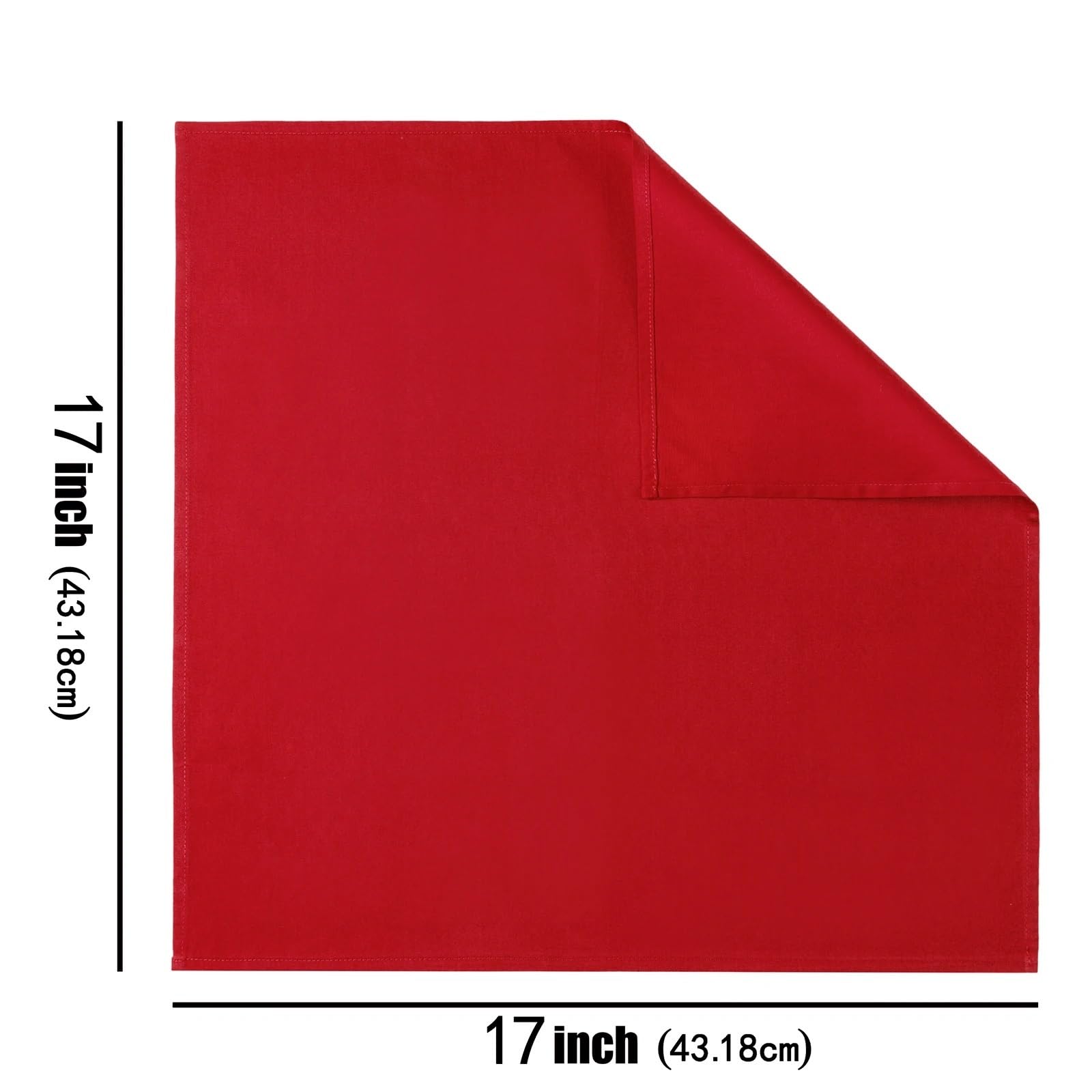 Servietten Stoffservietten aus Polyester, waschbare mit gesäumten Kanten, for Partys, Hochzeiten und Feiertage, 12er-Pack(Golden Yellow-6pcs)