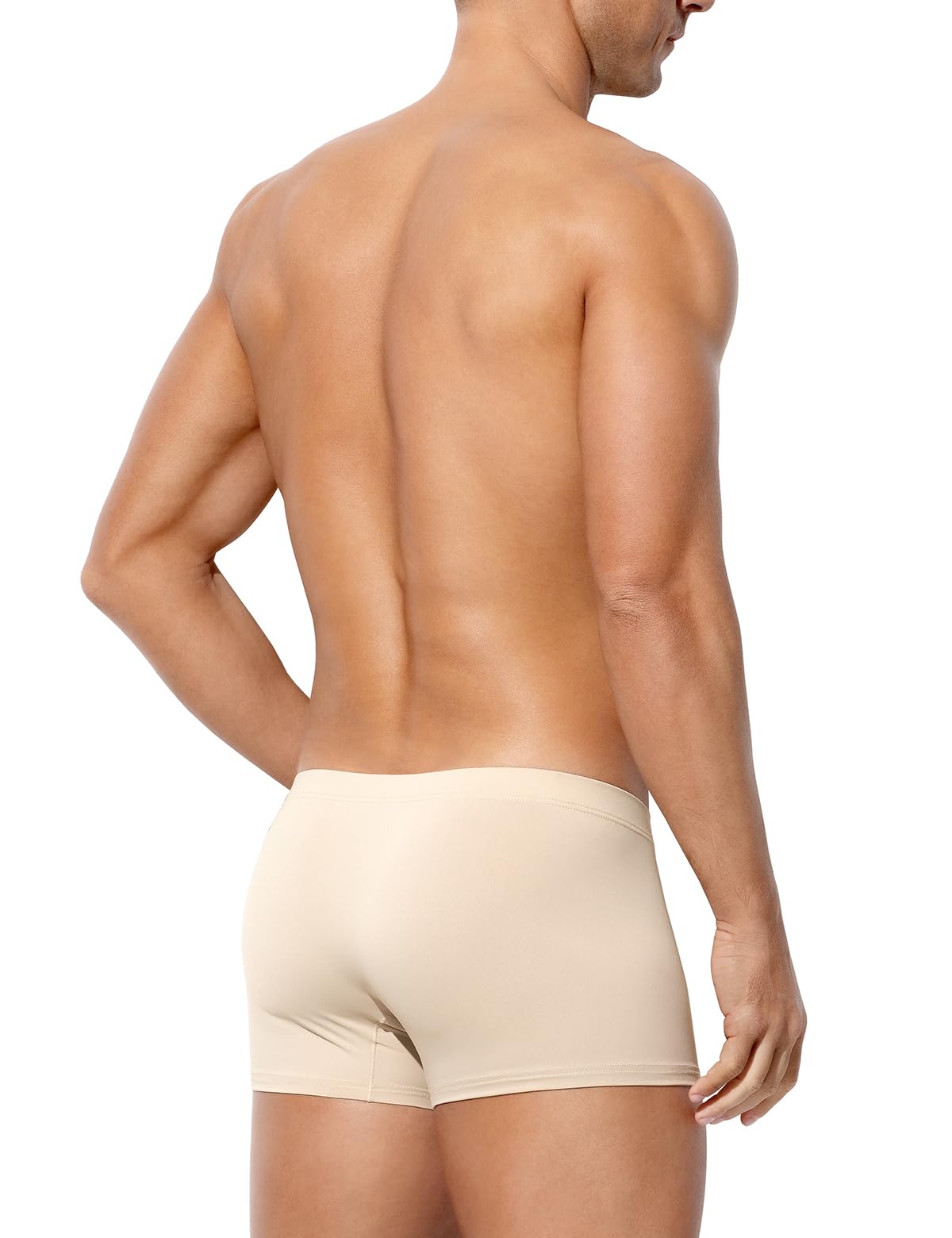 Arjen Kroos Lot de 6 Boxer Homme Ajusté Calecon Soie Glacée sans Couture Caleçon Microfibre sous-Vêtements avec Taille Basse