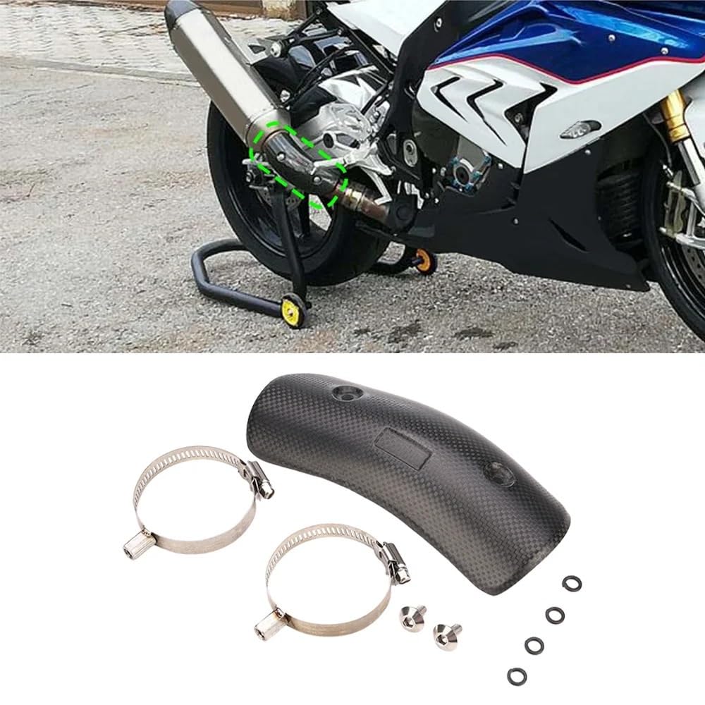 Pasuje do Honda Pasuje do BMW Pasuje do Kawasaki Z900 Z750 Osłona termiczna Osłona rury wydechowej motocykla Środkowa osłona termiczna rury