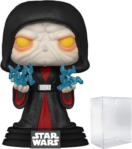 Funko Pop! Star Wars: The Rise of Skywalker - Figura de vinilo Revitalized Emperor Palpatine (con funda protectora compatible con Pop Box),