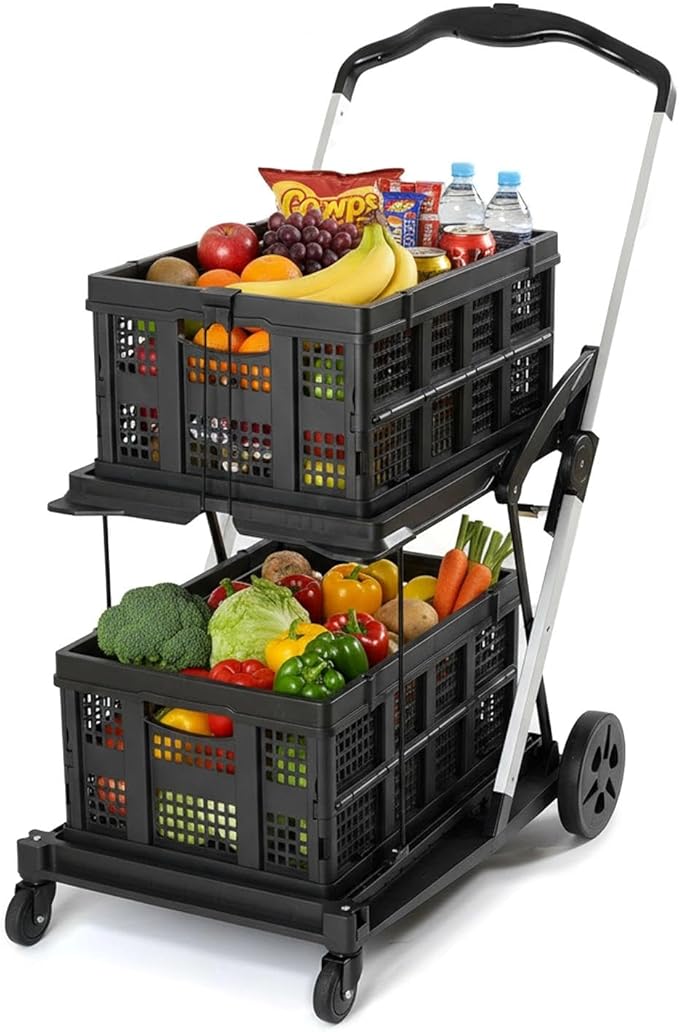Collapsible Shopping Cart on Wheels