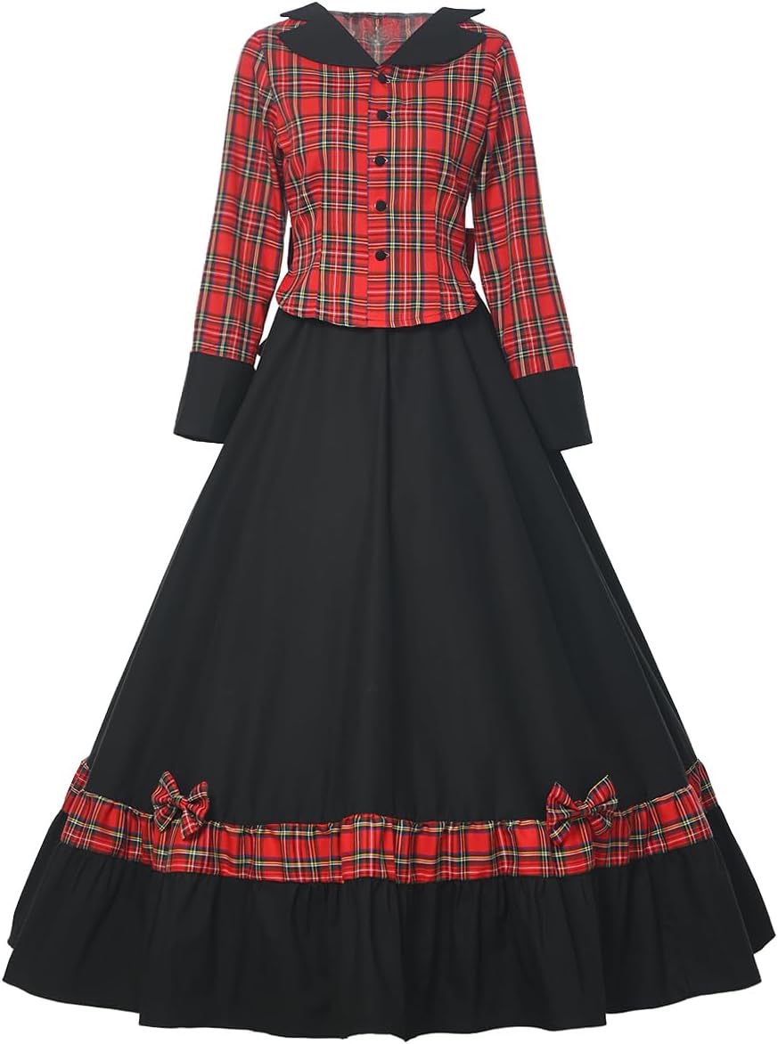 Women 18th Century American Civil War Dress Victorian Ball Gown Vintage Dress for Cosplay Party
