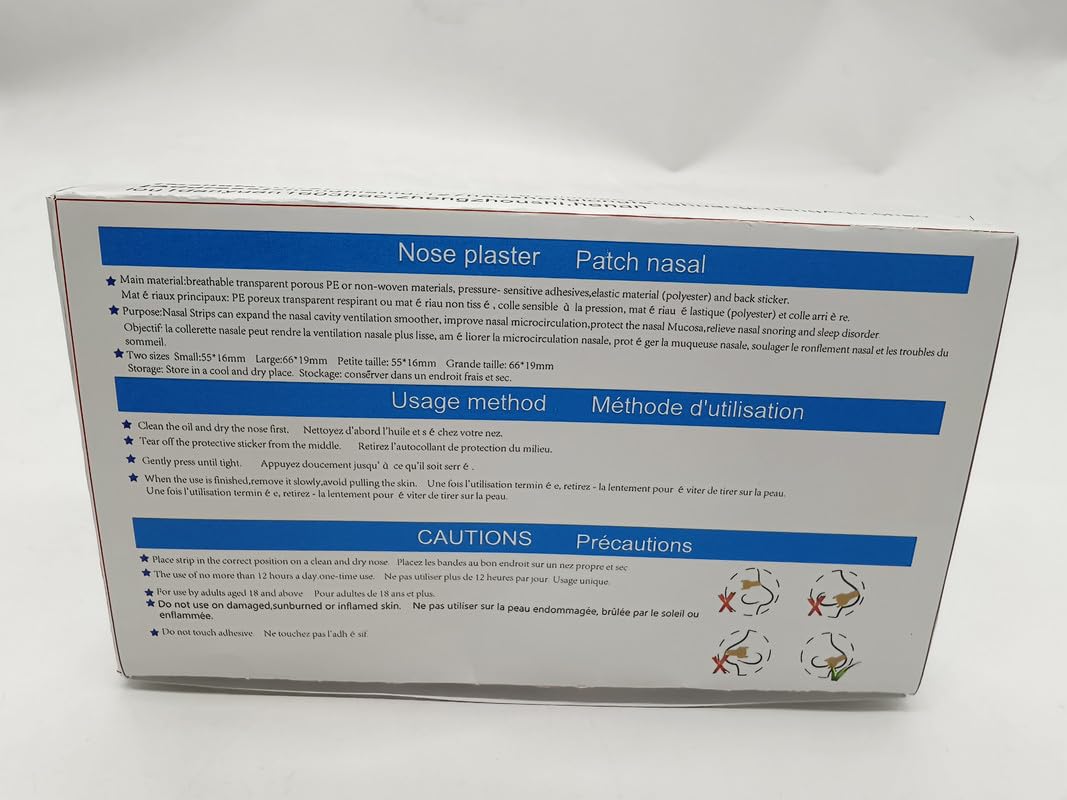 Tiras nasales para Reducir Snoring,Anti Snoring Improve Sleeping 66 mm (100)