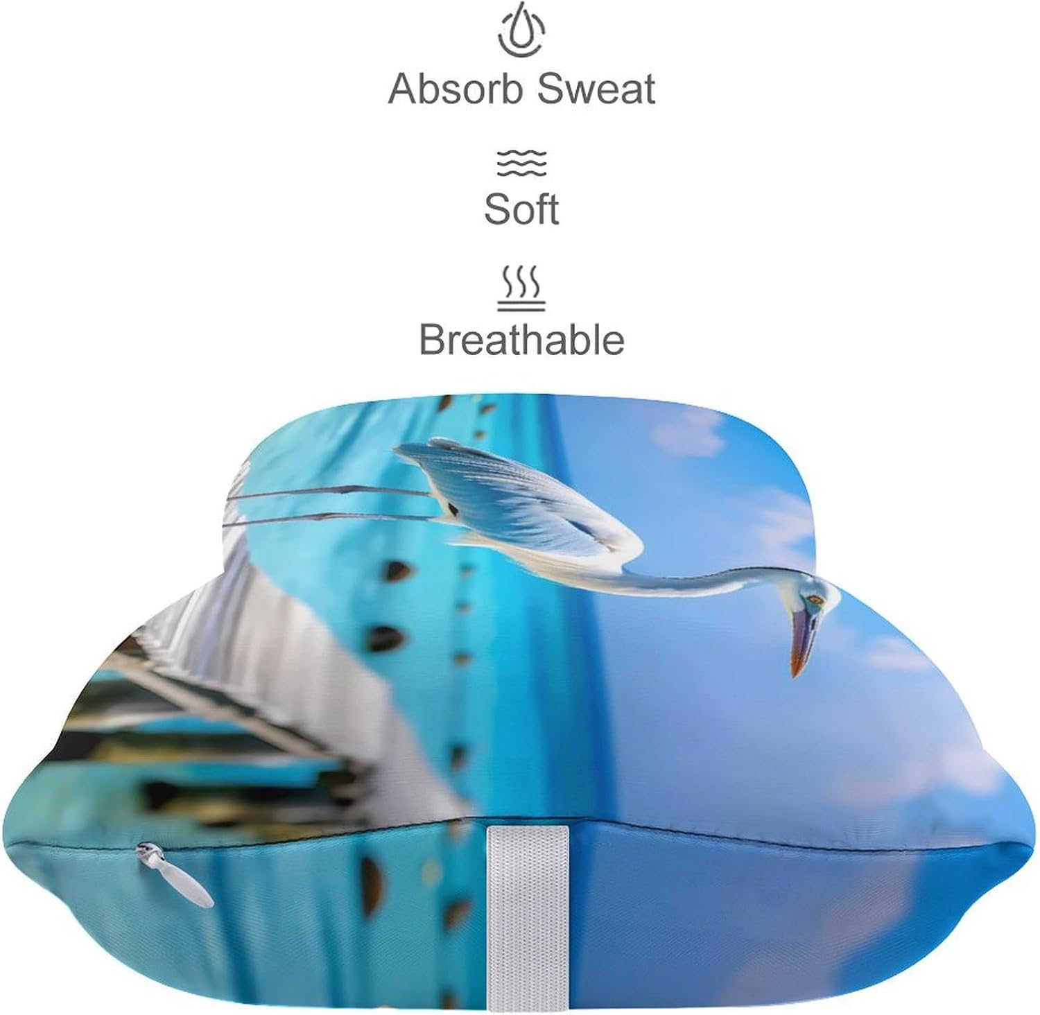 Coastal Stork Crane 2 Pack Car Neck Pillow Car Headrest Soft Car Pillow for Most Cars