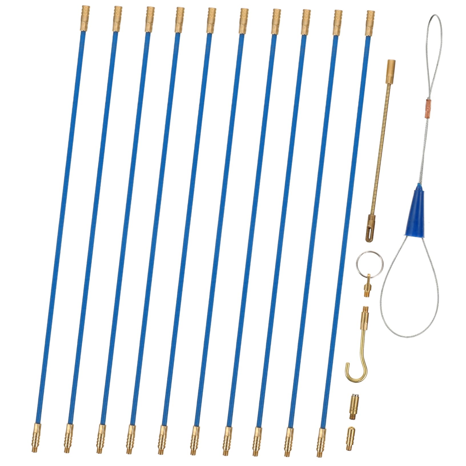 OSALADI 2sätze Kabelziehset Für Elektrische Kabel Teiliges Fiberglas-fischbandset Für Wanddurchführungen Für Elektroinstallationen Unterdecken Und Mehr