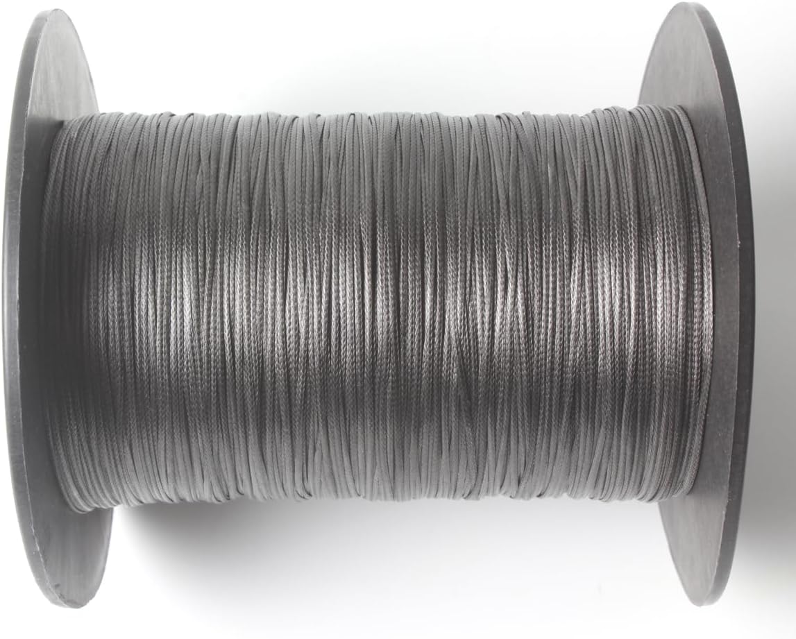 160ft Length 1565lbs Black Color 2.5mm 12 Strands Paraglider Winch Launch Rope UHMWPE Material