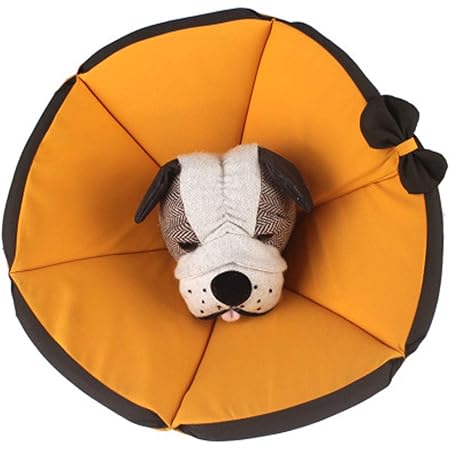 Amazon Komii エリザベスカラー 犬用 猫用 特大 軽量 布製 柔らかい 防水 耐久性 傷口保護 傷舐め防止 引っ掻き防止 調節可能 小型中型の大型犬猫に適しています L イェロー Komii エリザベスカラー 通販