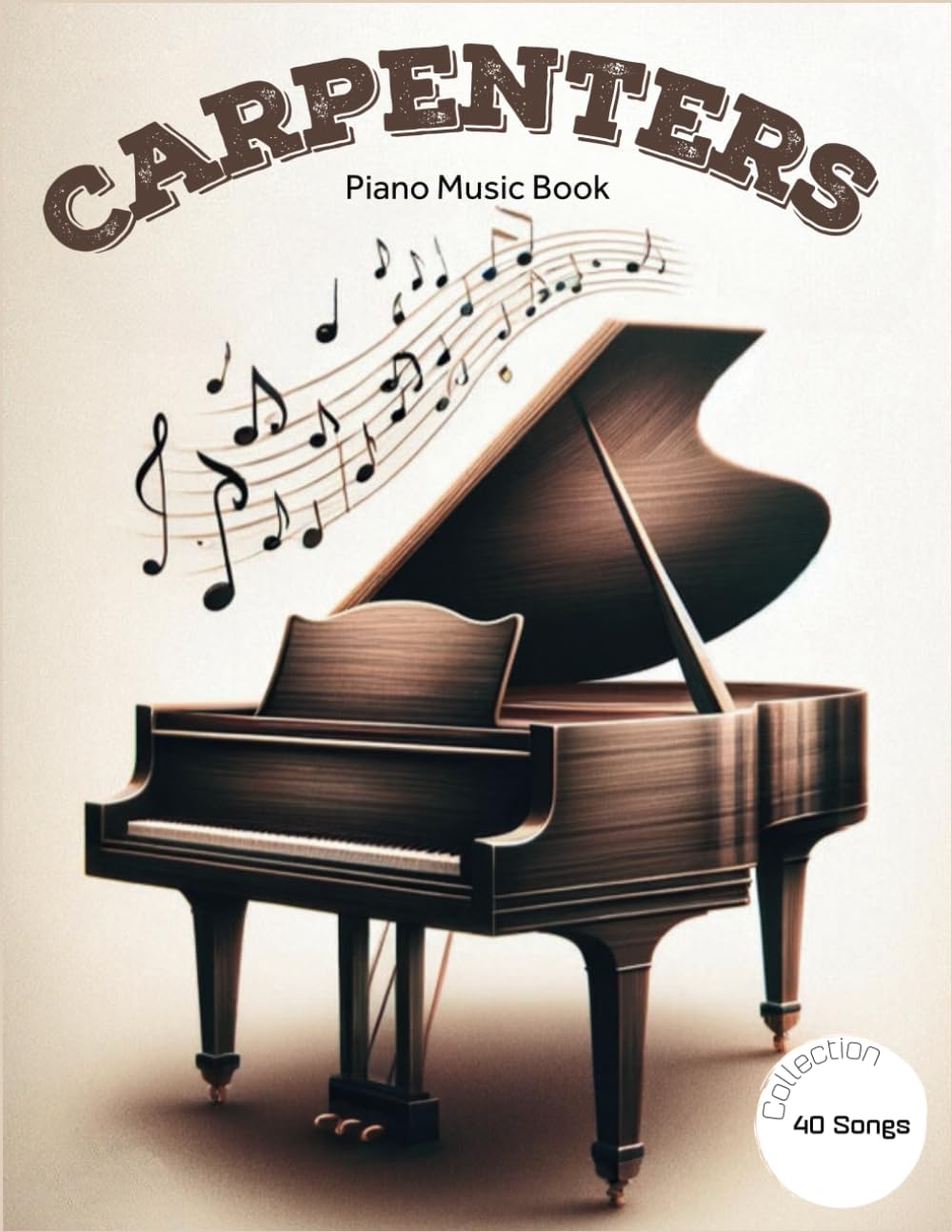 Carpenters Piano Music Book: Collection Of 40 Famous Songs (Piano, Vocal & Guitar Chords) Paperback โ Large Print, November 29, 2023