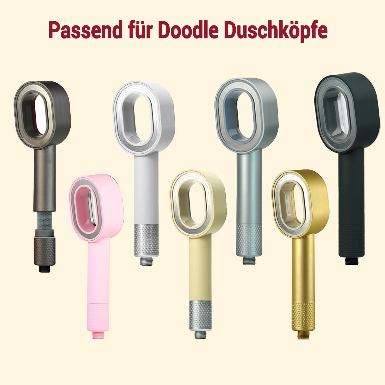Aktivkohlefilter,Ersatzfilter für Duschkopf mit Aktivkohle, entfernt Chlor, Kalk, Bakterien – Wasserfilter für Haut & Haar – Kompatibel mit Doodle Duschkopf (Aktivkohlefilter,4)